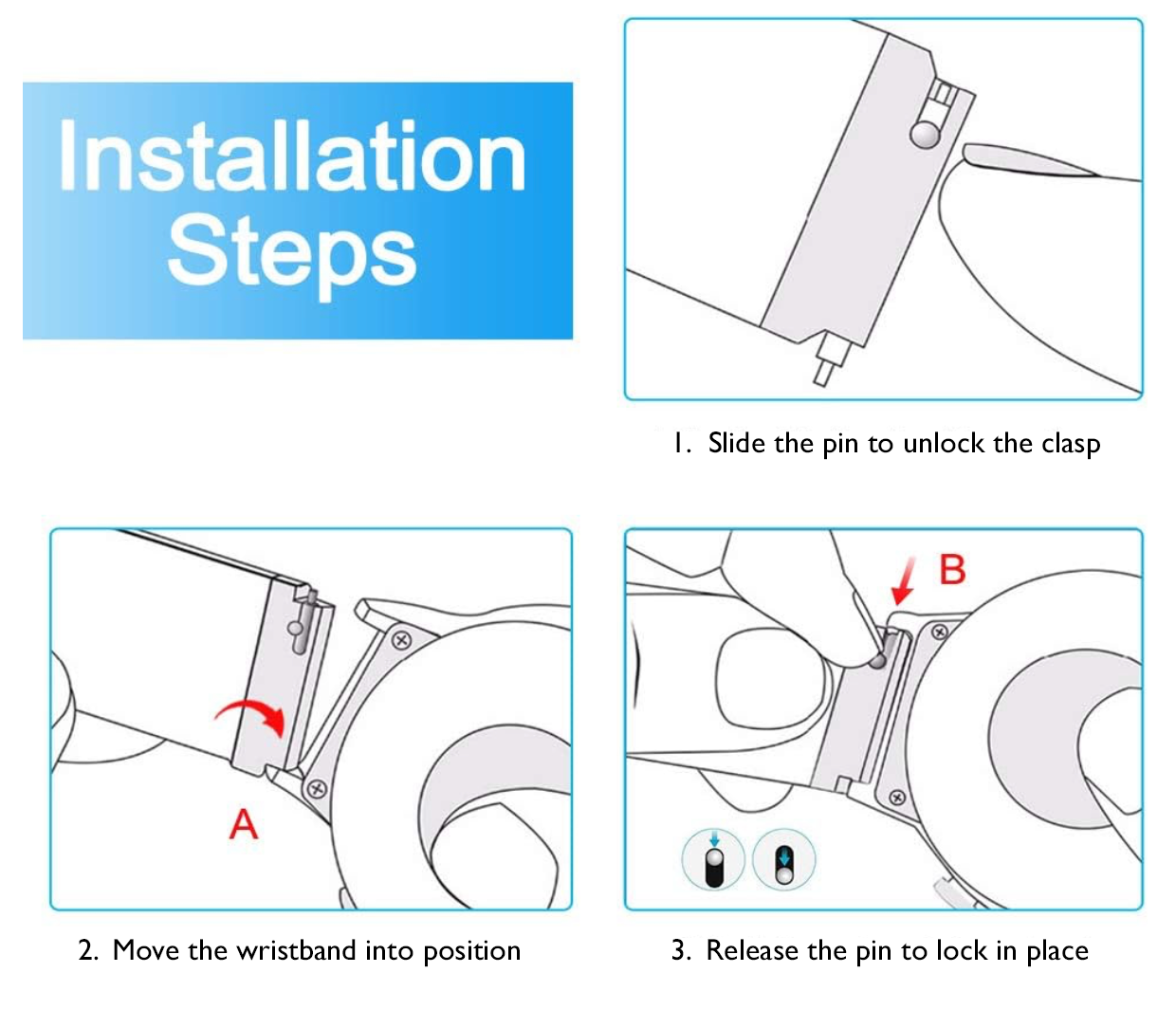 Nylon Velcro Wristbands